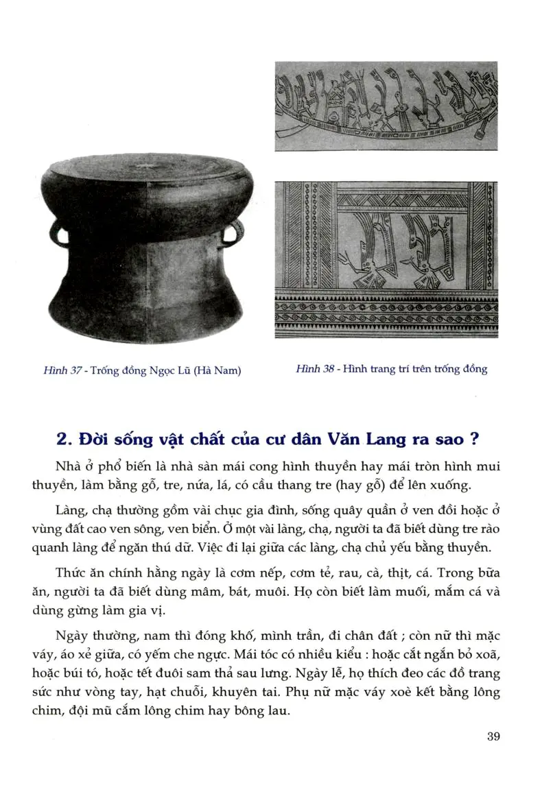 Bài 13: Đời sống vật chất và tinh thần của cư dân Văn Lang
