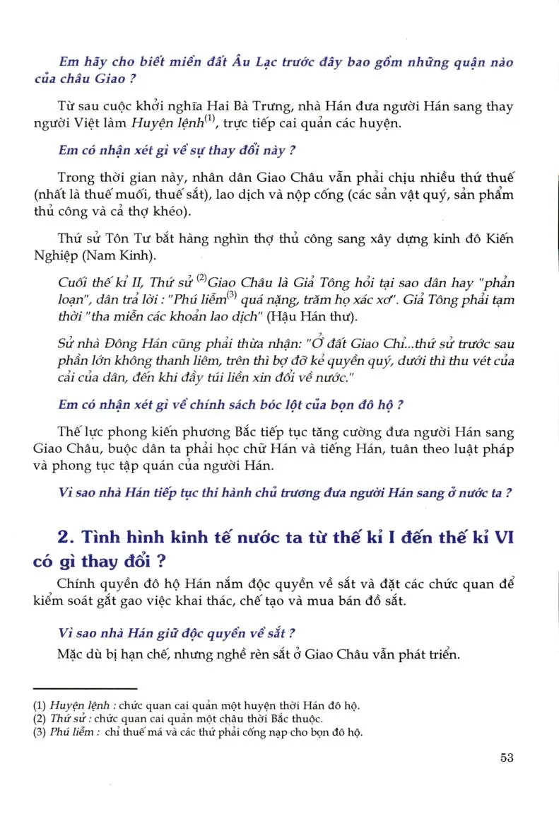 Bài 19: Từ sau Trưng Vương đến trước Lý Nam Đế (Giữa thế kỉ I - Giữa thế kỉ VI)