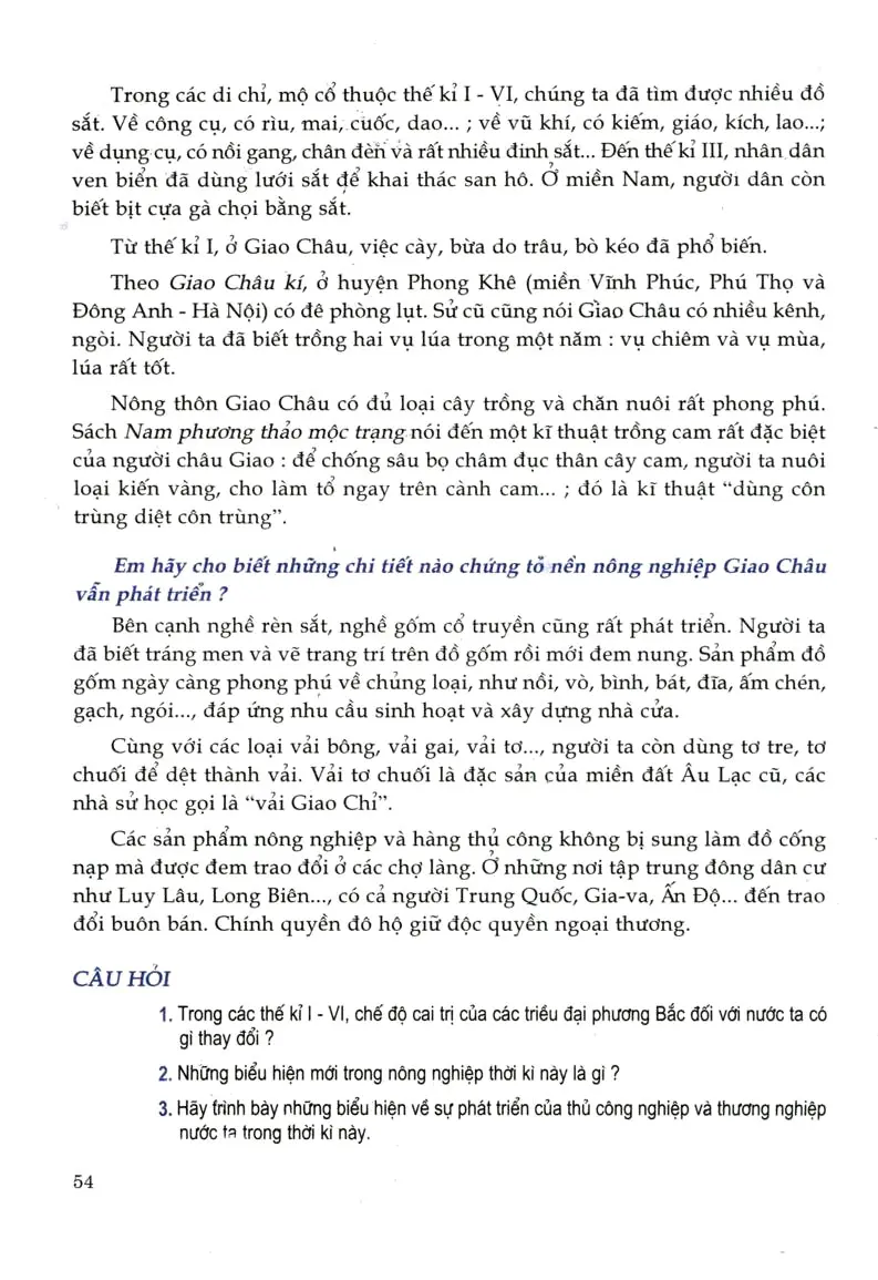Bài 19: Từ sau Trưng Vương đến trước Lý Nam Đế (Giữa thế kỉ I - Giữa thế kỉ VI)