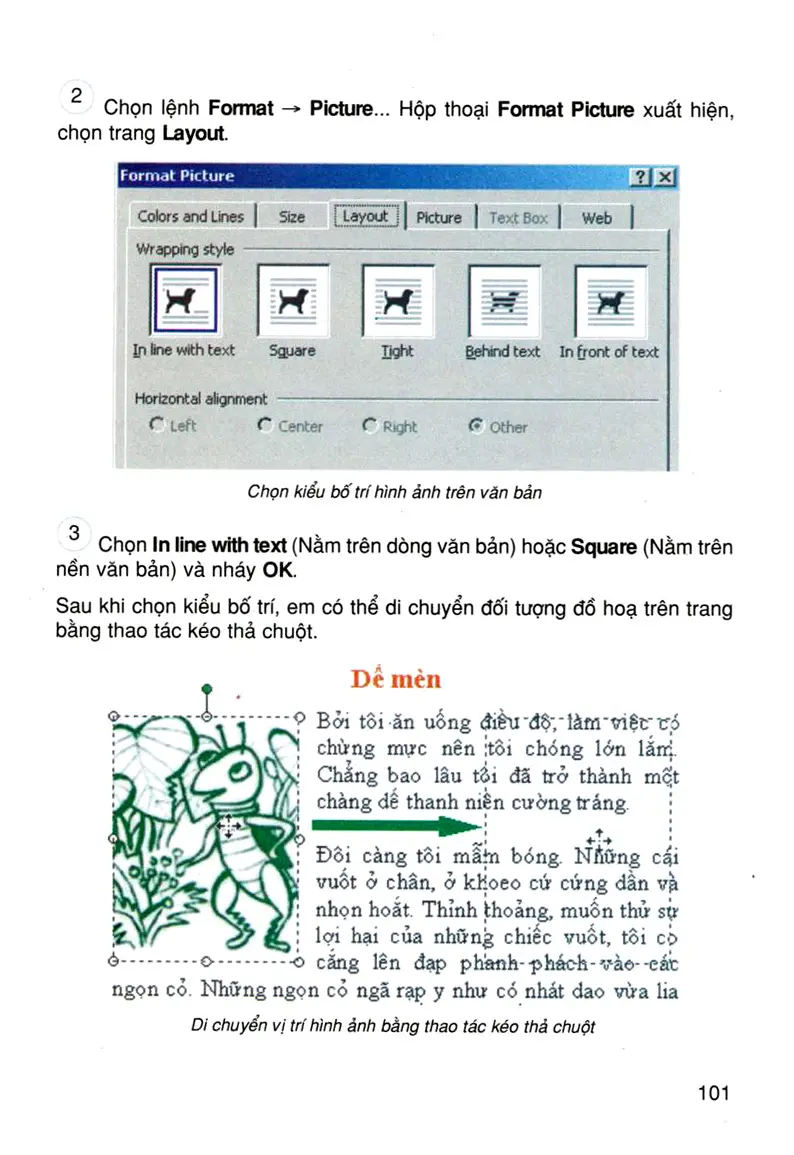 SGK Scan]  Bài 19: Thêm hình ảnh để minh họa - Sách Giáo Khoa ...