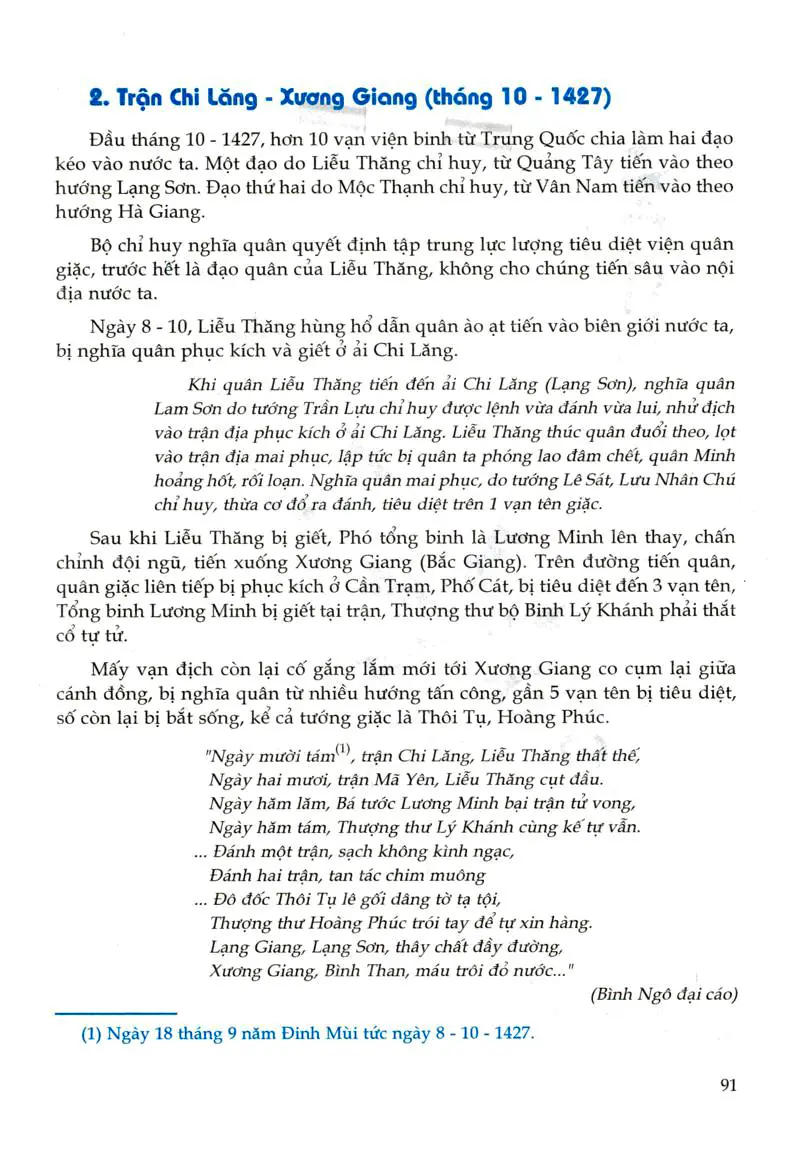 Bài 19 phần 3: Cuộc khởi nghĩa Lam Sơn