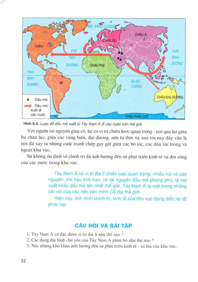 Bài 9: Khu vực Tây Nam Á