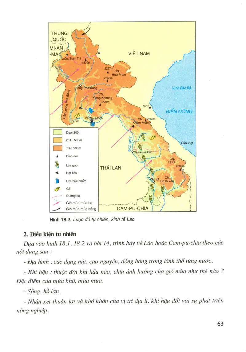 Bài 18: Thực hành: Tìm hiểu Lào và Cam-pu-chia