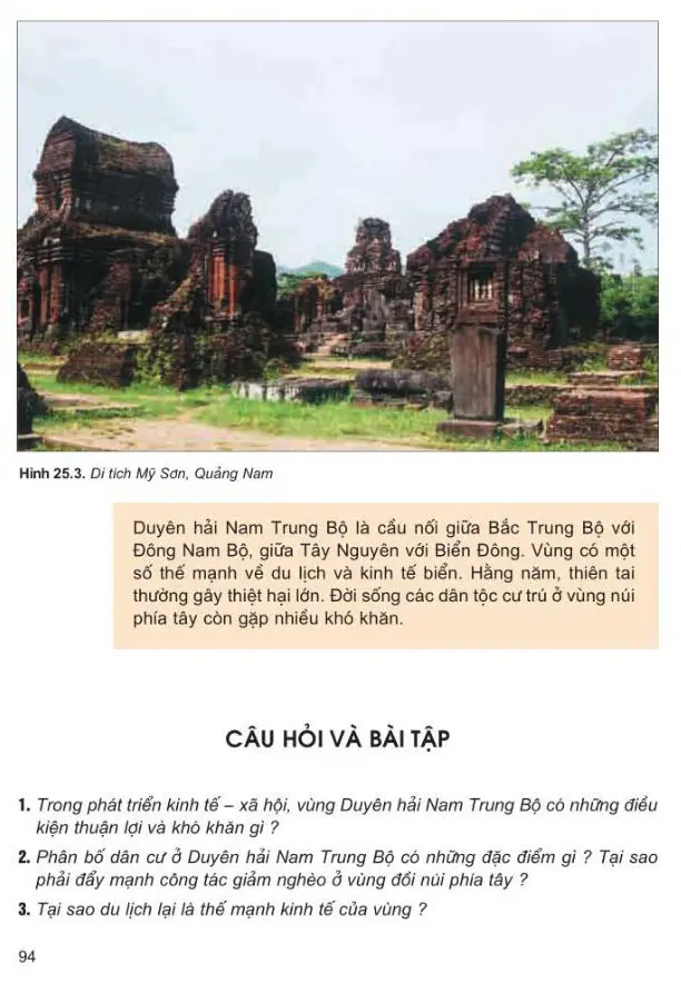 Bài 25: Vùng duyên hải Nam Trung Bộ