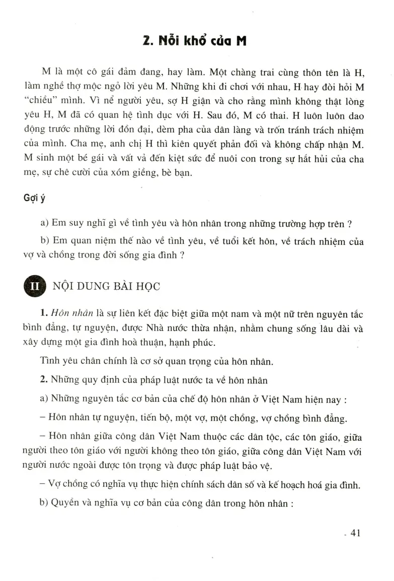 Bài 12: Quyền và nghĩa vụ của công dân trong hôn nhân