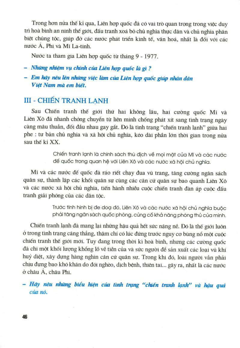 Bài 11: Trật tự thế giới mới sau chiến tranh thế giới thứ hai