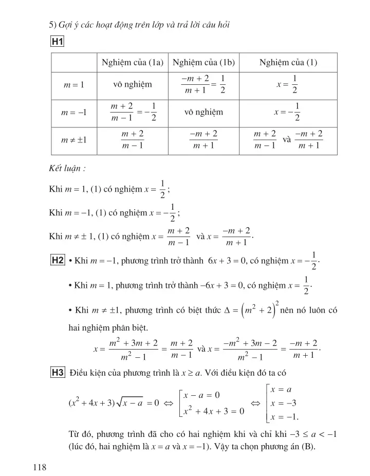 $3. Một số phương trình quy về phương trình bậc nhất hoặc bậc hai (1 tiết)