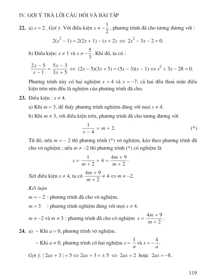 $3. Một số phương trình quy về phương trình bậc nhất hoặc bậc hai (1 tiết)