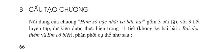 B. Cấu tạo chương