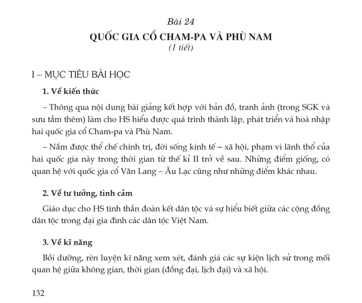 Bài 24. Quốc gia cổ Cham-pa và Phù Nam (1 tiêu