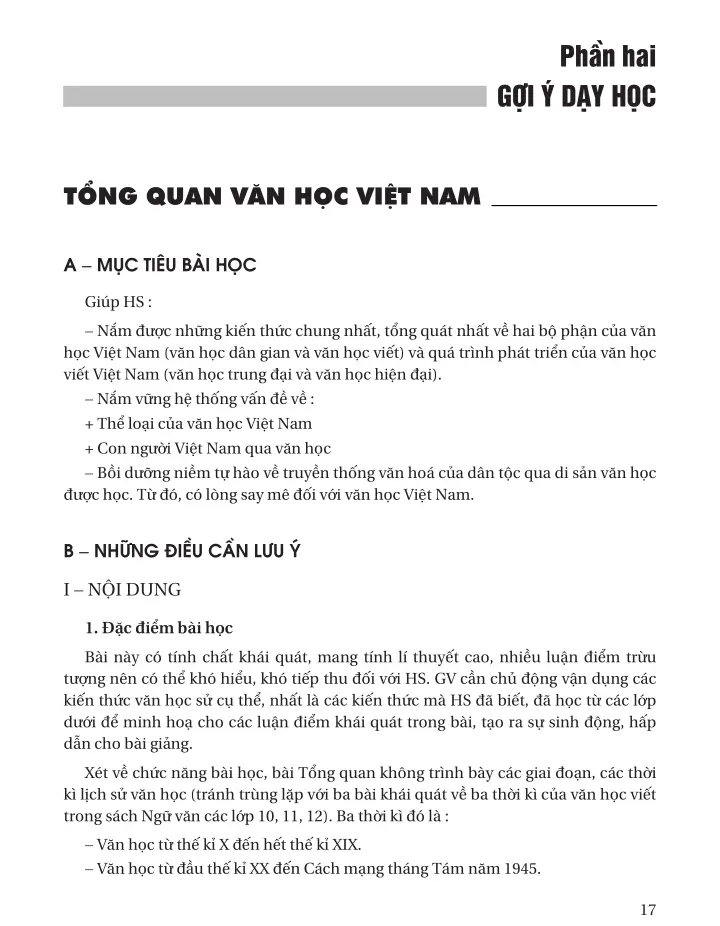 Tổng quan văn học Việt Nam