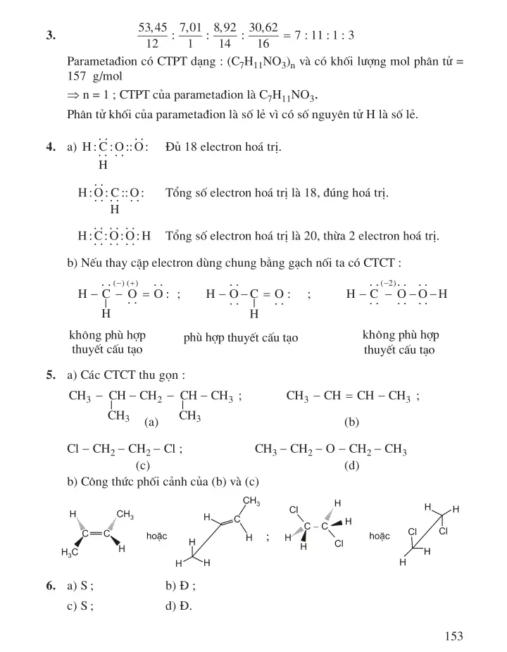 Bài 32: Luyện tập. Cấu trúc phân tử hợp chất hữu cơ