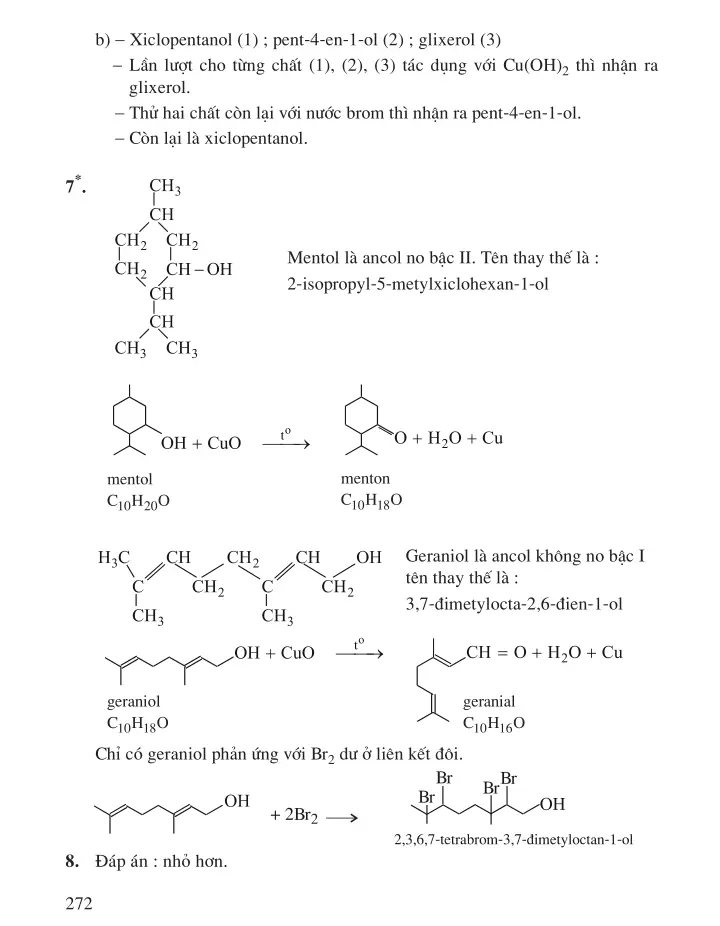Bài 54: Ancol: Tính chất hoá học, điều chế và ứng dụng,