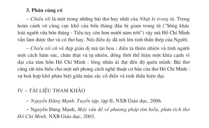 Chiều tối (Mộ – Hồ Chí Minh)