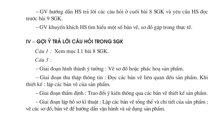 Bài 8. Thiết kế và bản vẽ kĩ thuật (1 tiết)