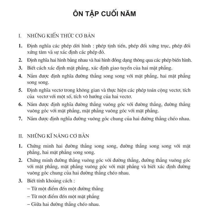 Ôn tập cuối năm