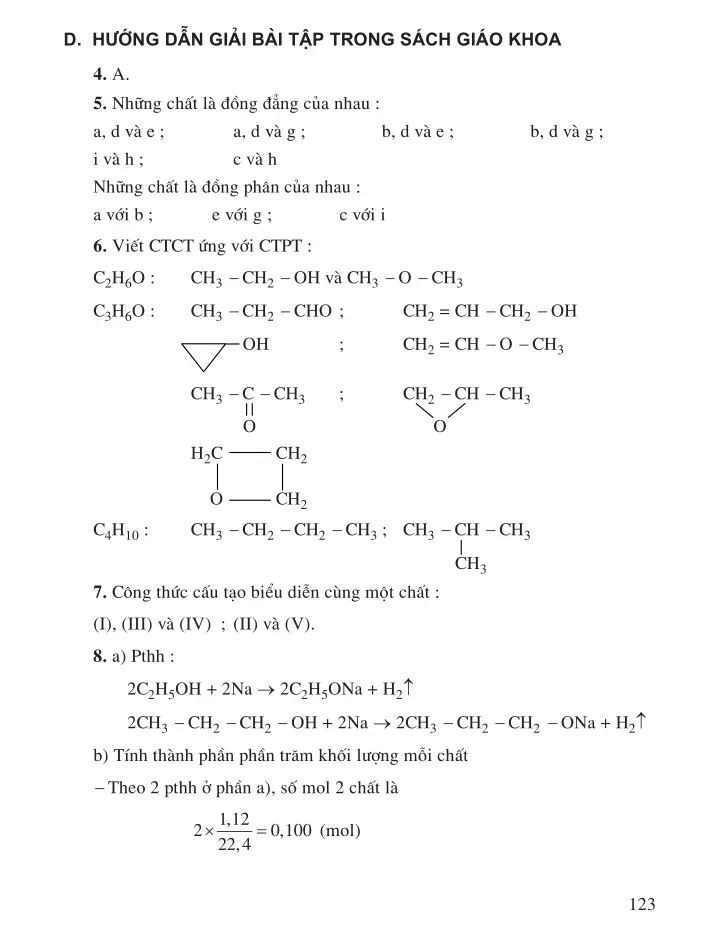 Bài 22 Cấu trúc phân tử hợp chất hữu cơ