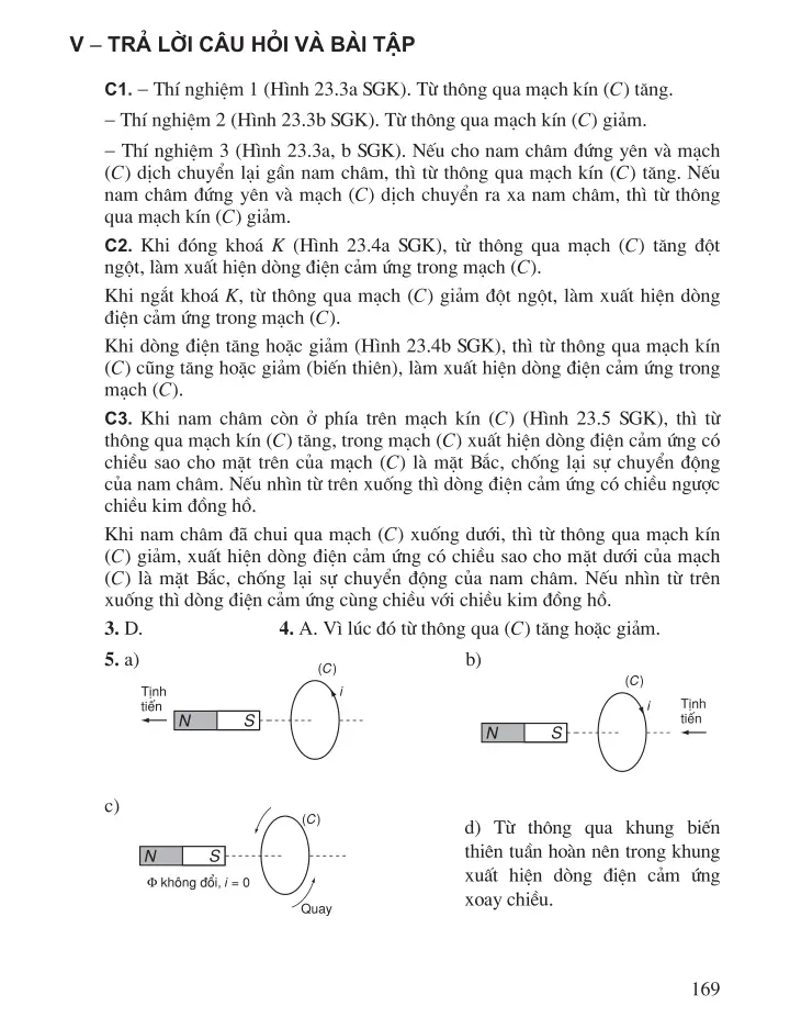 Bài 23. Từ thông. Cảm ứng điện từ