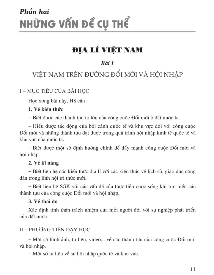 Bài 1. Việt Nam trên đường đổi mới và hội nhập