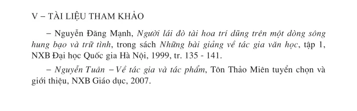 Người lái đò Sông Đà (Trích Nguyễn Tuấn)
