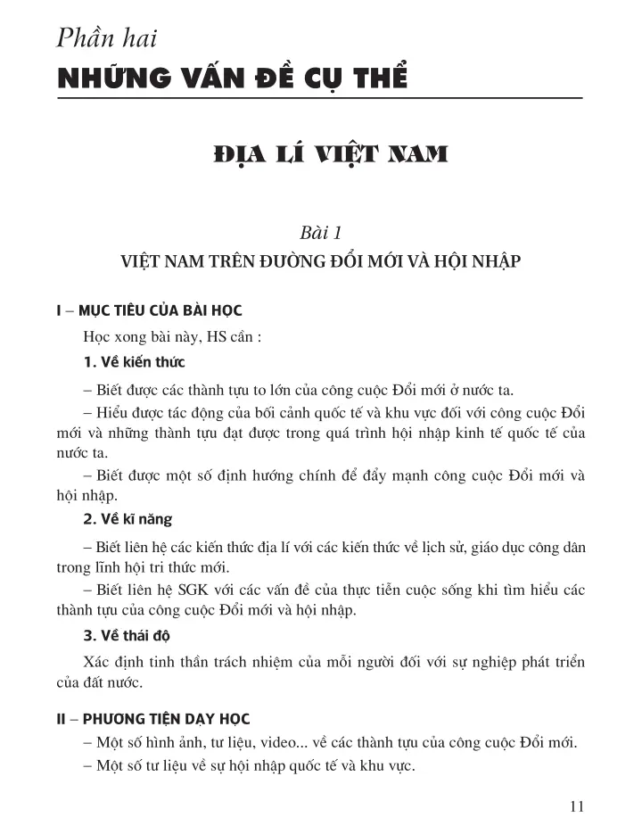 Bài 1 Việt Nam trên đường đổi mới và hội nhập