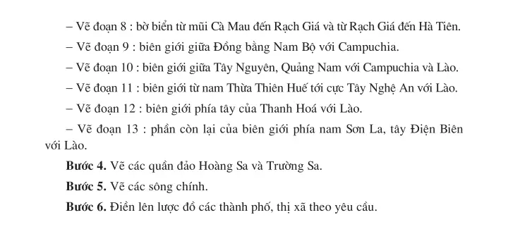 Bài 3 Thực hành : Vẽ lược đồ Việt Nam