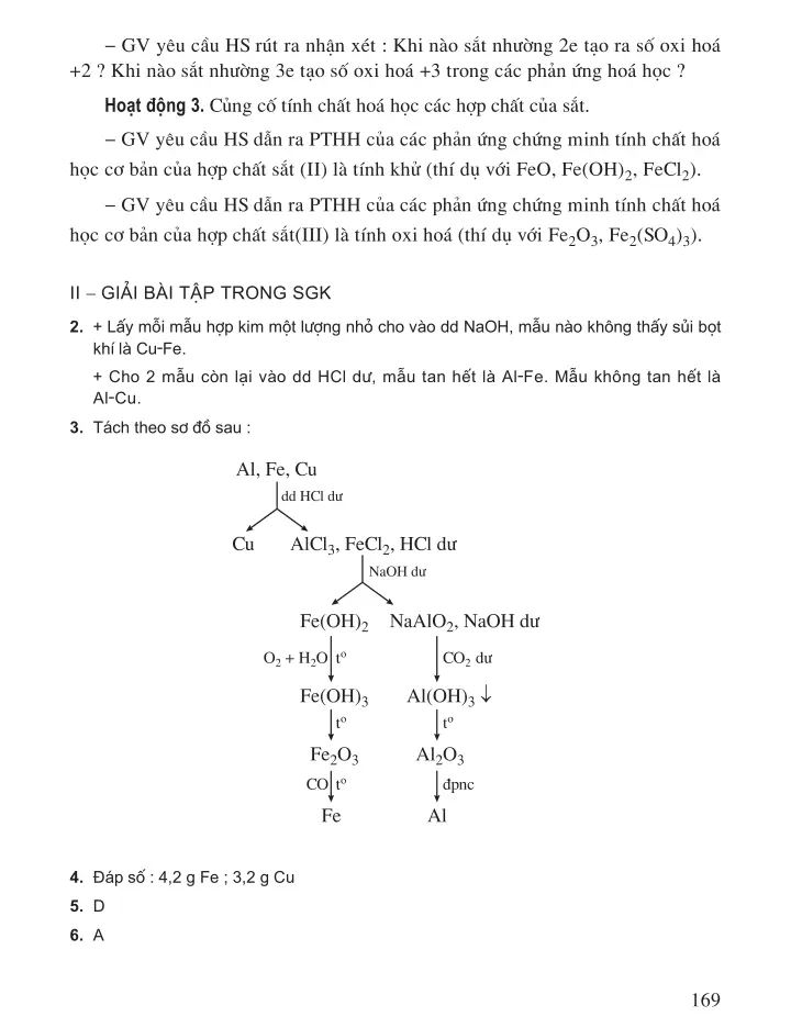 Bài 37. Luyện tập : Tính chất hoá học của sắt và hợp chất của sắt