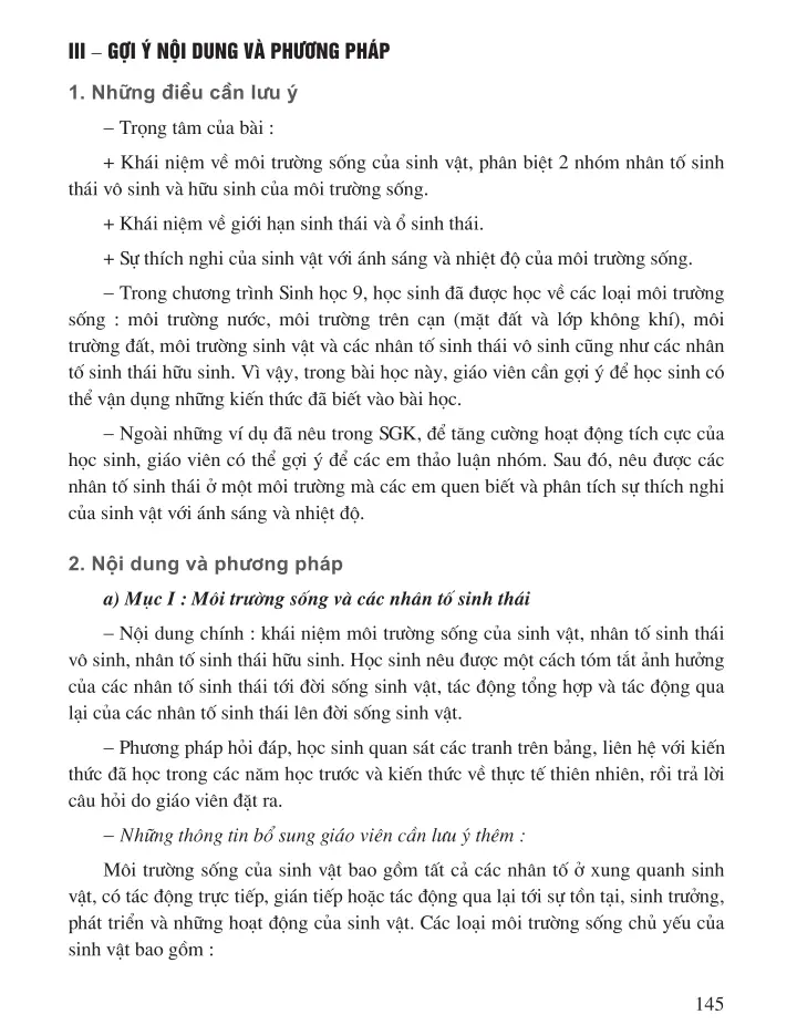 Bài 35. Môi trường sống và các nhân tố sinh thái