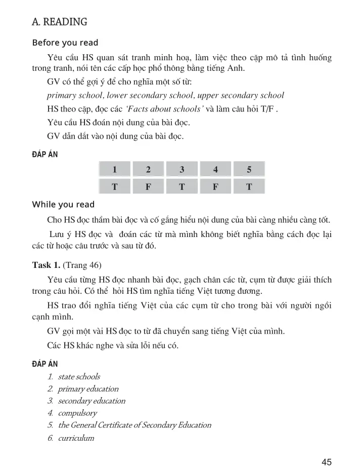 Unit 4. SCHOOL EDUCATION SYSTEM