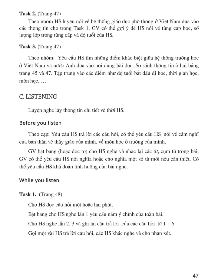 Unit 4. SCHOOL EDUCATION SYSTEM