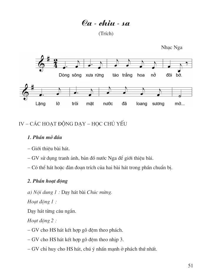 Tiết 19 Học hát: Bài Chúc mừng. Một số hình thức trình bày bài hát