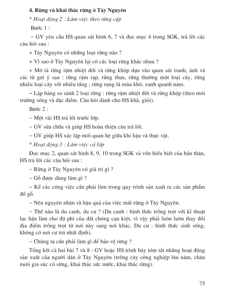 Bài 8. Hoạt động sản xuất của người dân ở Tây Nguyên (Tiếp theo)