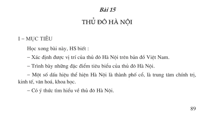 Bài 15. Thủ đô Hà Nội