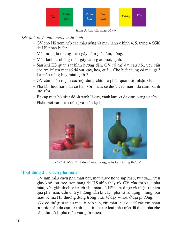 Bài 1: Vẽ trang trí Màu sắc và cách pha màu