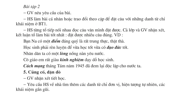 Luyện từ và câu Danh từ