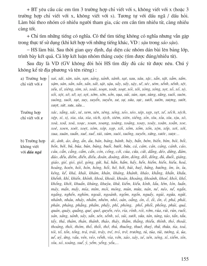 Chính tả Nhớ - viết : Bài thơ về tiểu đội xe không kính Phân biệt s/x, dấu hỏi dấu ngã