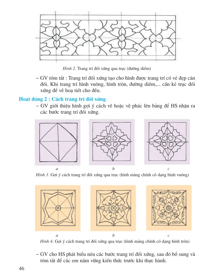SGV Scan] ✓ Bài 10: Vẽ trang trí Trang trí đối xứng qua trục ...