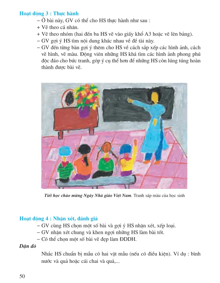Bài 11: Vẽ tranh Đề tài Ngày Nhà giáo Việt Nam 20 - 11