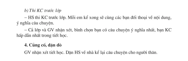 Kể chuyện: Kể chuyện được chứng kiến hoặc tham gia