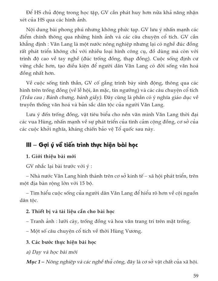 Bài 13. Đời sống vật chất và tinh thần của cư dân Văn Lang (1 tiết)