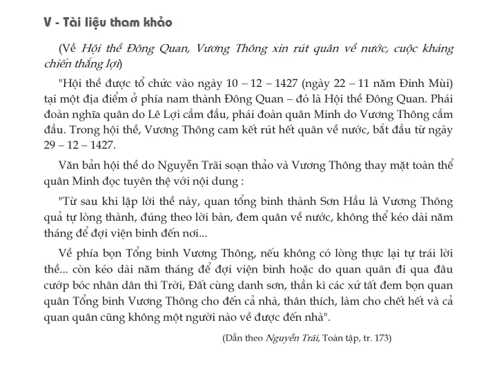 Tiết 3. III - Khởi nghĩa Lam Sơn toàn thắng cuối năm 1426 - cuối năm 1427)