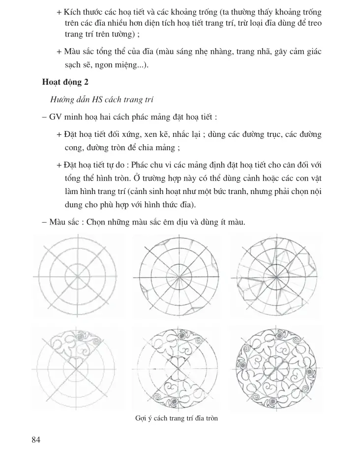 SGV Scan] ✓ Bài 22 Vẽ trang trí Trang trí đĩa tròn - Sách Giáo ...
