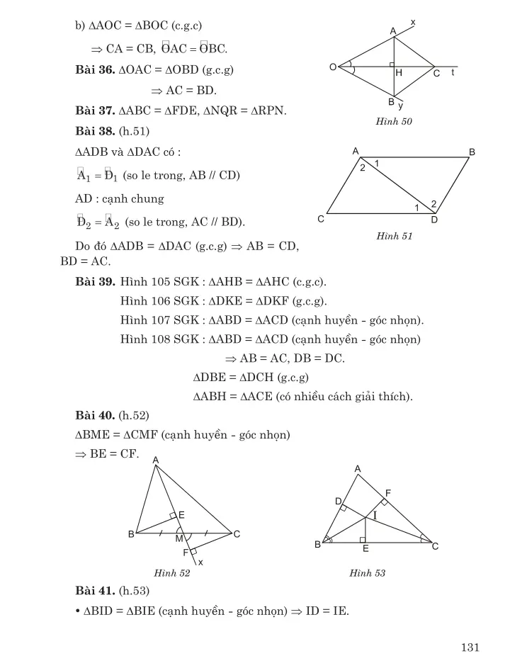 $5. Trường hợp bằng nhau thứ ba của tam giác. góc - cạnh - góc (g.c.g)