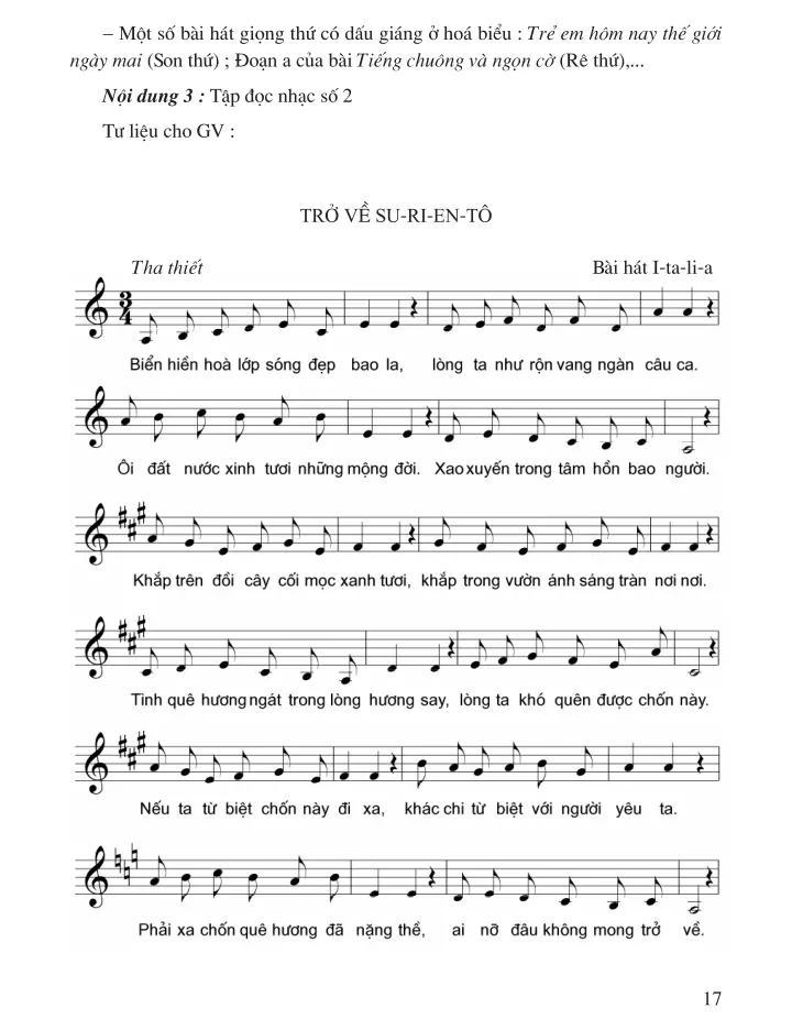 Bài 2 (3 tiết) : Học hát Bài Lí dĩa bánh bò