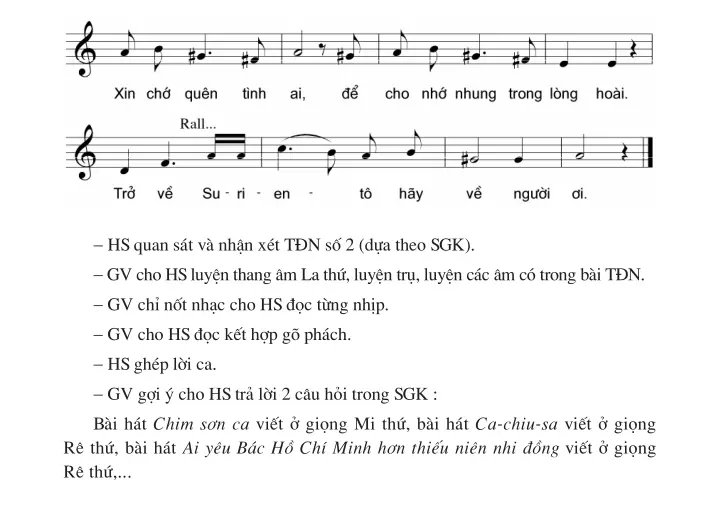 Bài 2 (3 tiết) : Học hát Bài Lí dĩa bánh bò