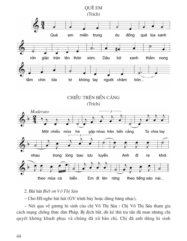 Bài 5 (3 tiết) : Học hát Bài Khát vọng mùa xuân