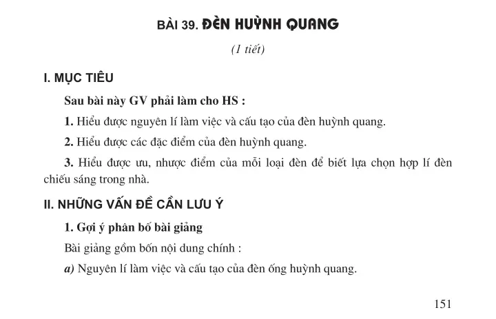 Bài 38. Đồ dùng loại điện – quang. Đèn sợi đốt