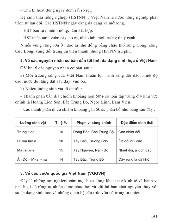 Bài 37: Đặc điểm sinh vật Việt Nam (1 tiết)