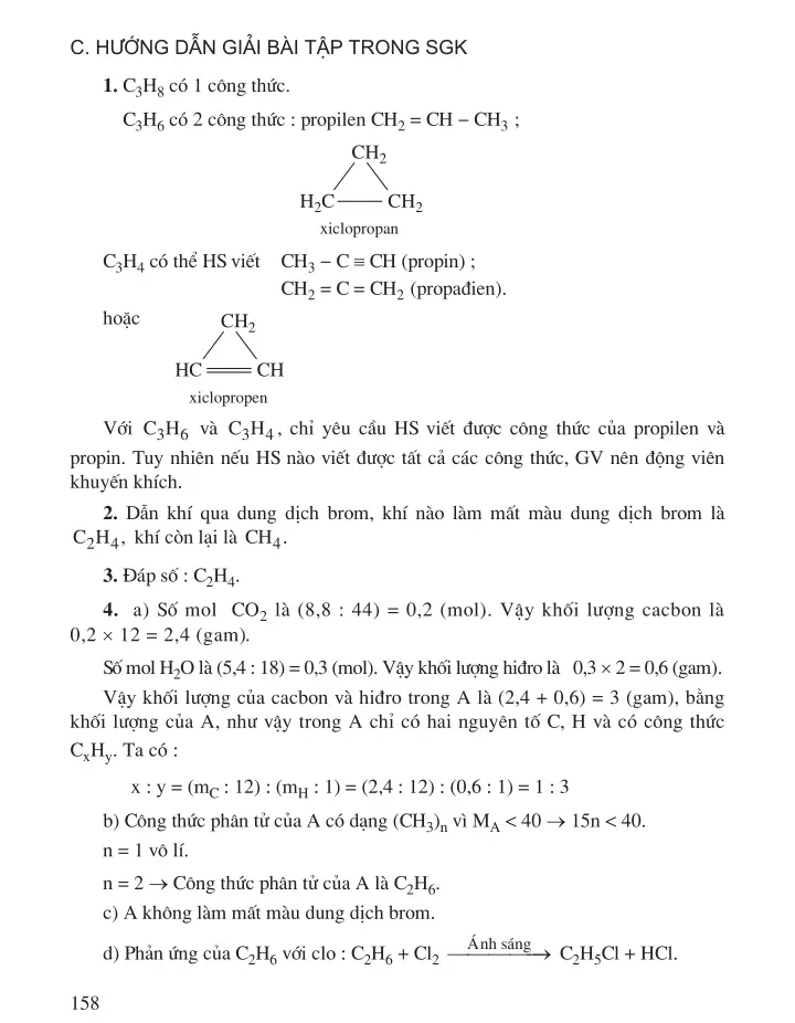 Bài 42 (1 tiết) : Luyện tập chương 4. Hiđrocacbon. Nhiên liệu