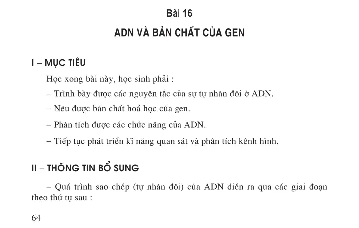 Bài 16. ADN và bản chất của gen